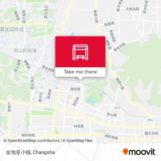 金地亚小镇 map