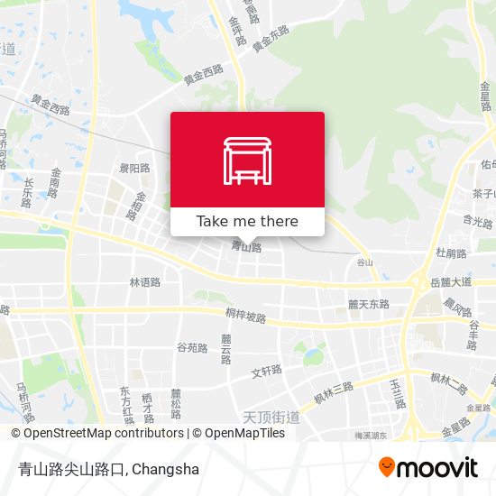 青山路尖山路口 map