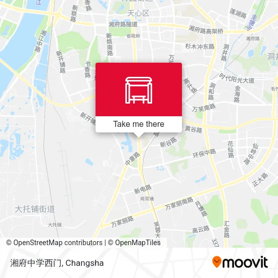 湘府中学西门 map