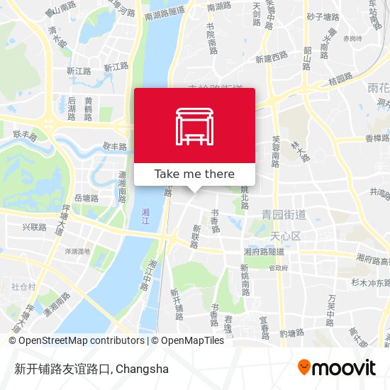 新开铺路友谊路口 map