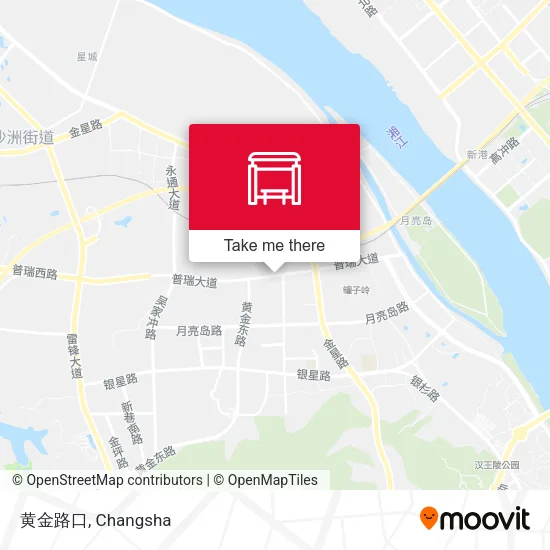 黄金路口 map