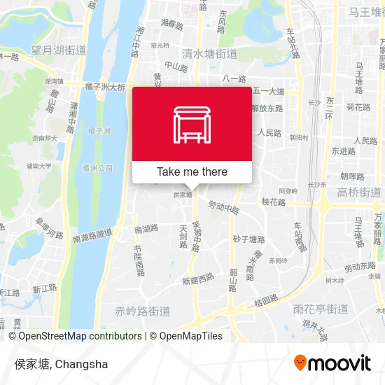 侯家塘 map