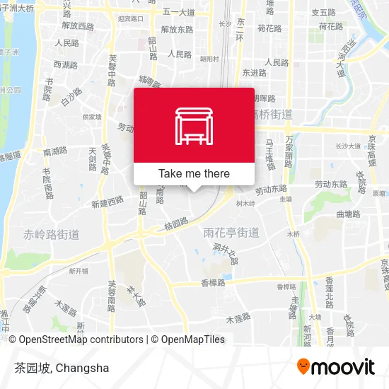 茶园坡 map