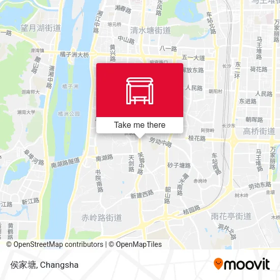 侯家塘 map