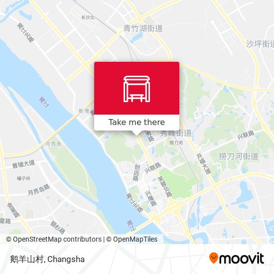 鹅羊山村 map
