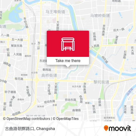 古曲路朝辉路口 map