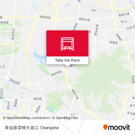 黄金路雷锋大道口 map