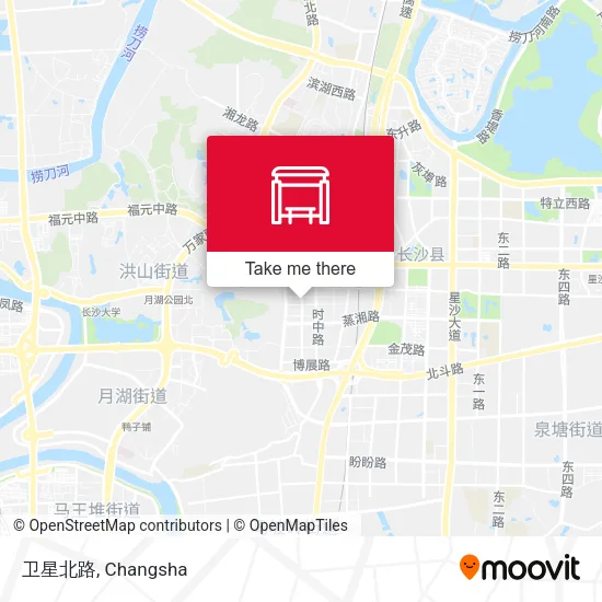 卫星北路 map