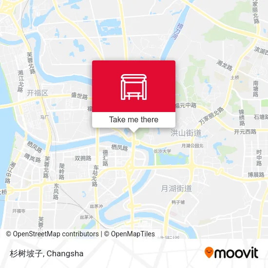 杉树坡子 map