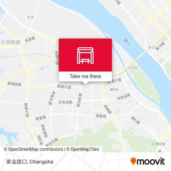 黄金路口 map