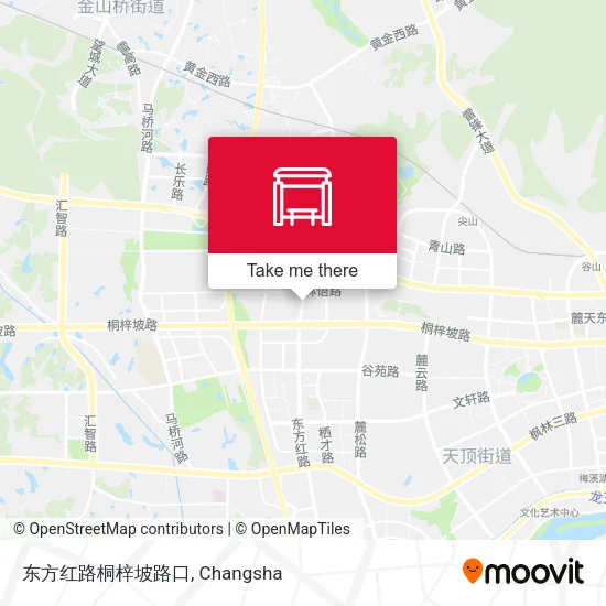 东方红路桐梓坡路口 map