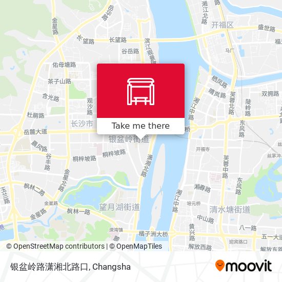 银盆岭路潇湘北路口 map