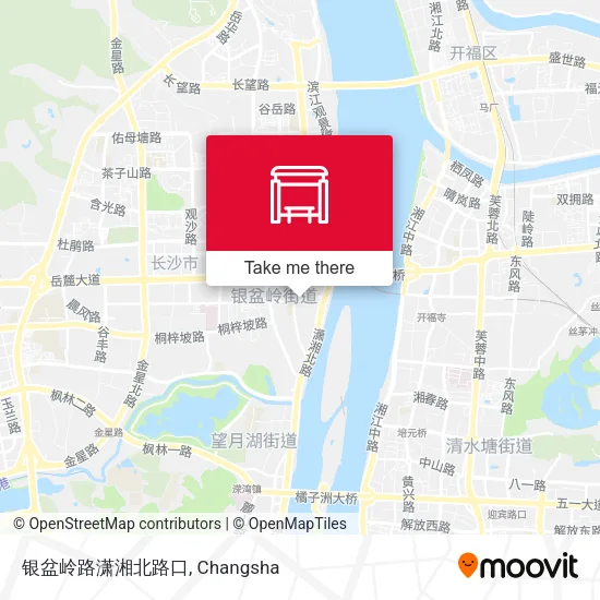 银盆岭路潇湘北路口 map