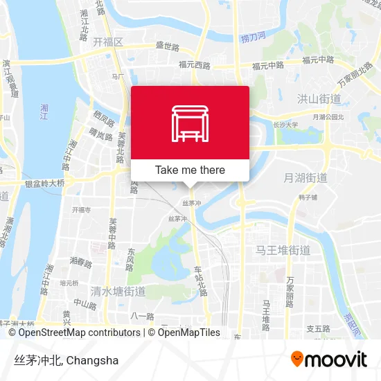丝茅冲北 map