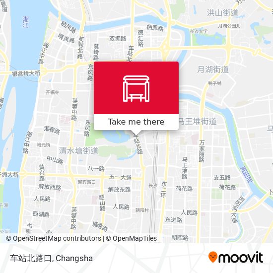 车站北路口 map