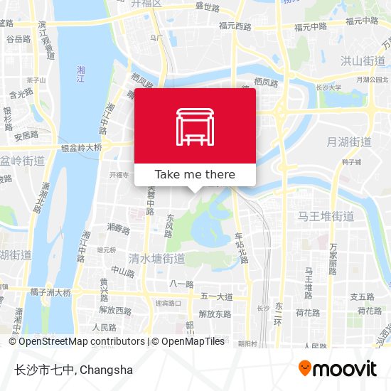 长沙市七中 map