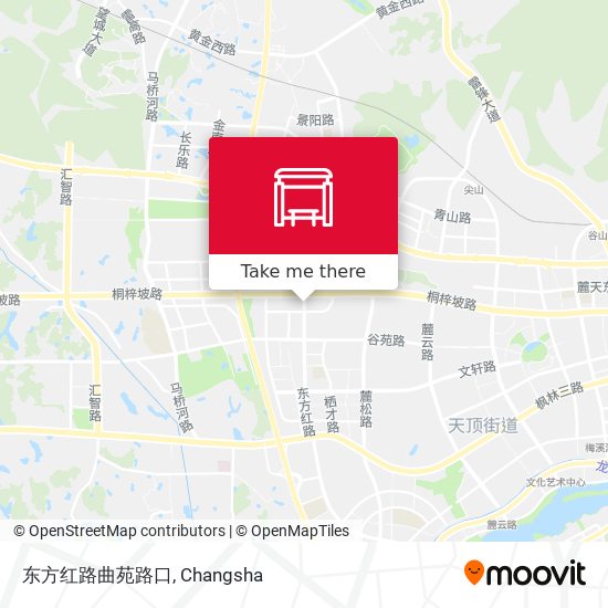 东方红路曲苑路口 map