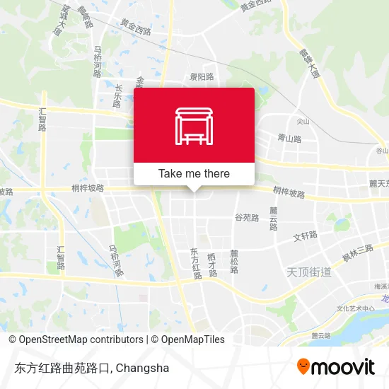 东方红路曲苑路口 map