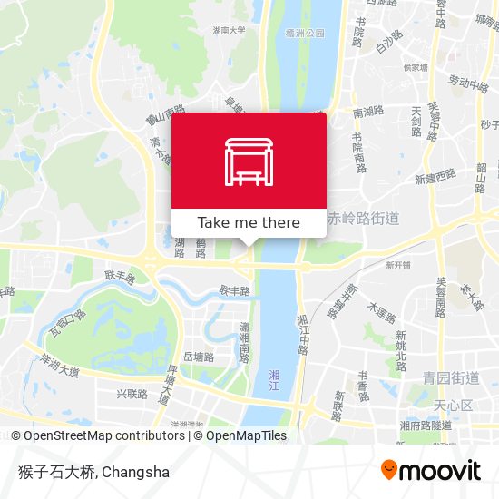 猴子石大桥 map