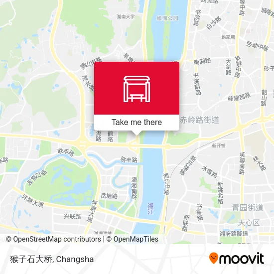 猴子石大桥 map