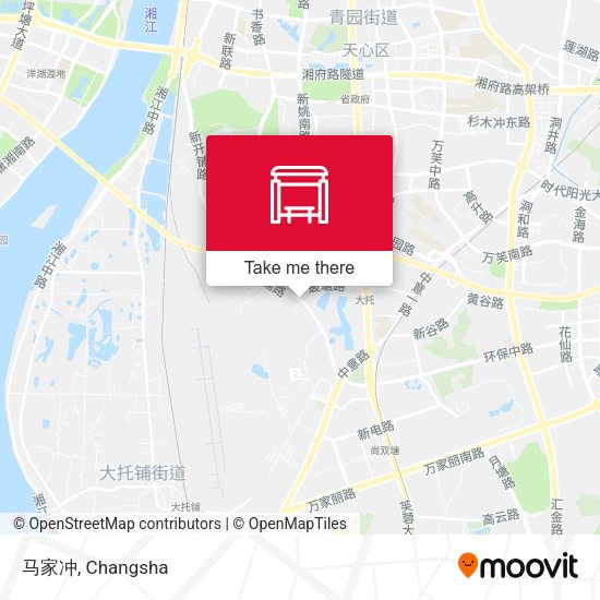马家冲 map