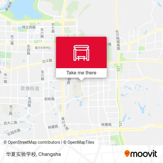 华夏实验学校 map