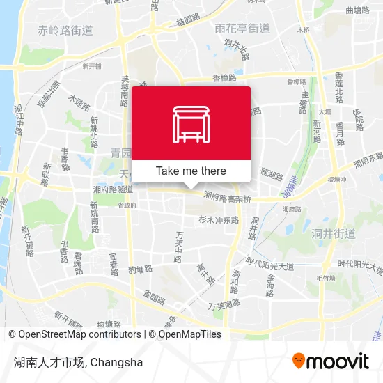湖南人才市场 map