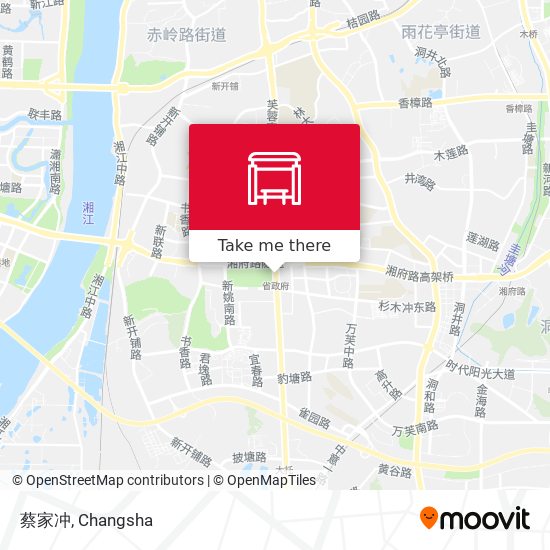 蔡家冲 map