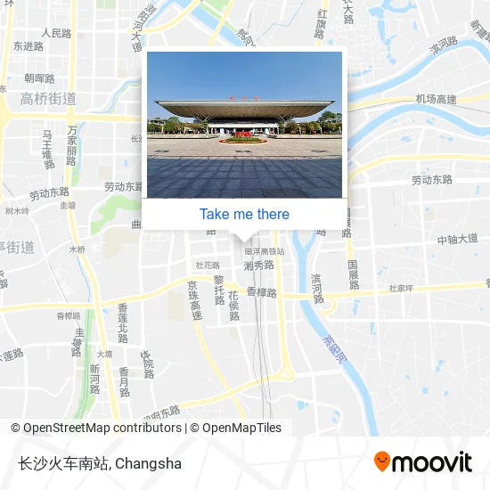 长沙火车南站 map