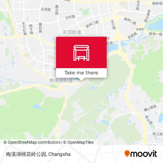 梅溪湖桃花岭公园 map