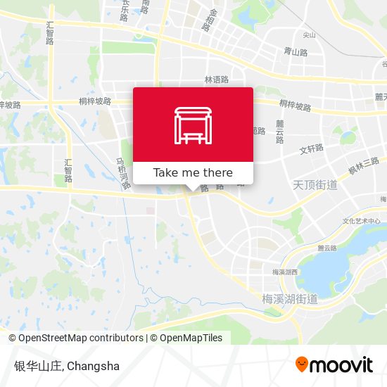 银华山庄 map