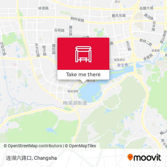 连湖六路口 map