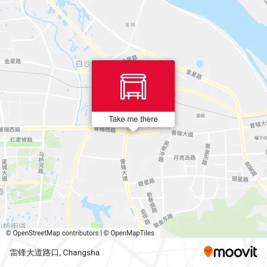雷锋大道路口 map