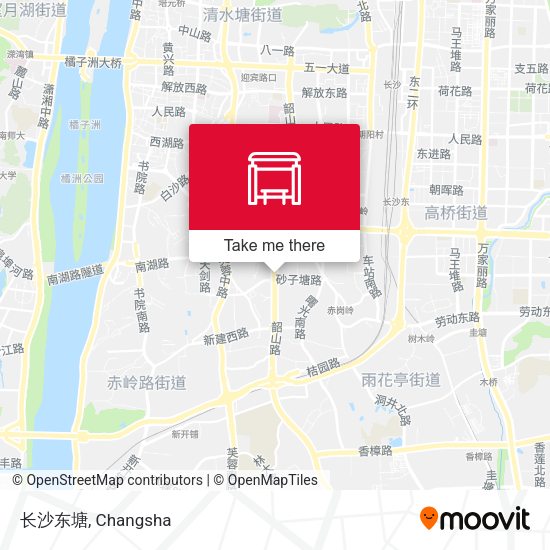 长沙东塘 map