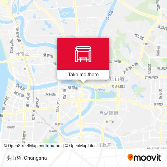 洪山桥 map