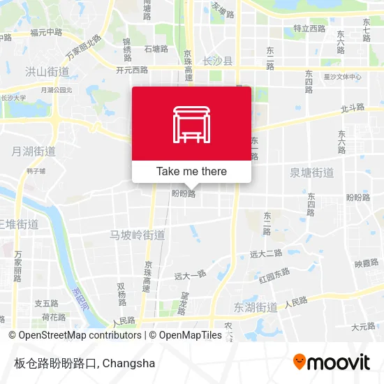 板仓路盼盼路口 map