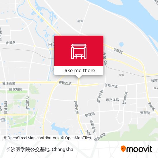 长沙医学院公交基地 map