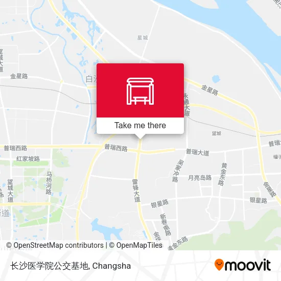 长沙医学院公交基地 map