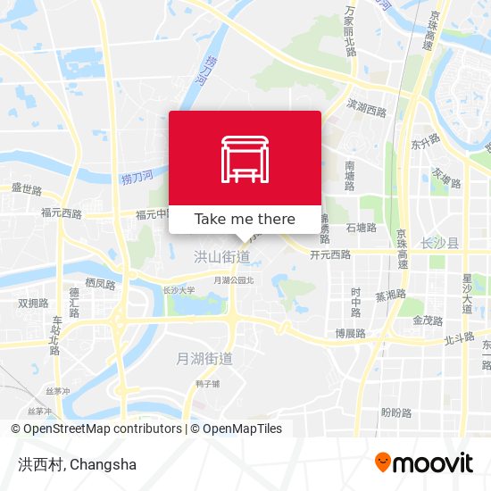 洪西村 map