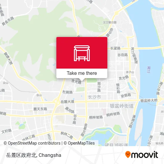 岳麓区政府北 map
