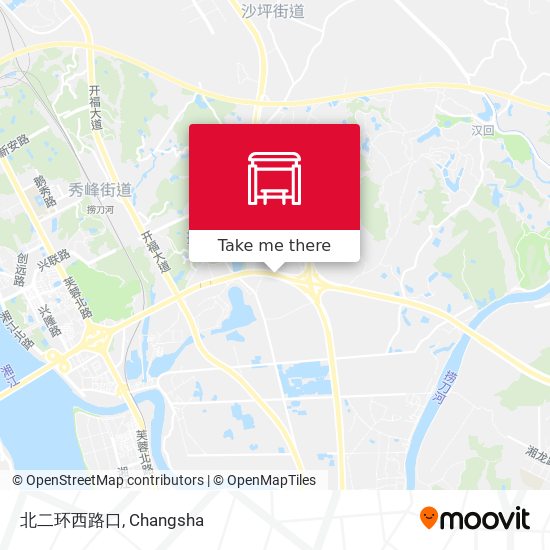北二环西路口 map