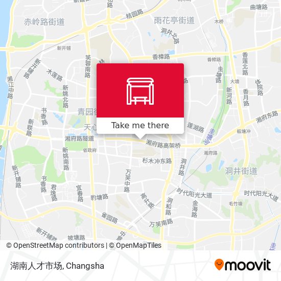 湖南人才市场 map