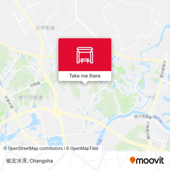 银宏水库 map