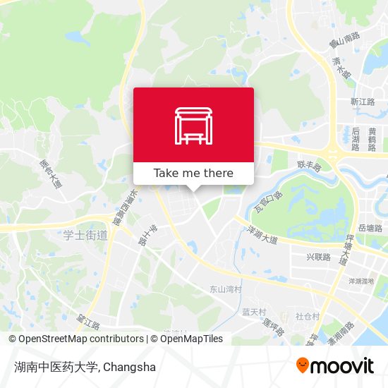 湖南中医药大学 map