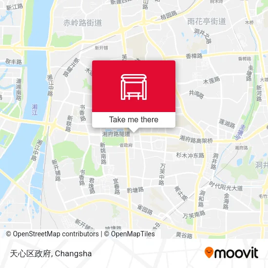 天心区政府 map