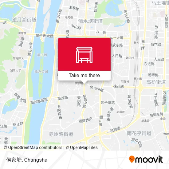 侯家塘 map