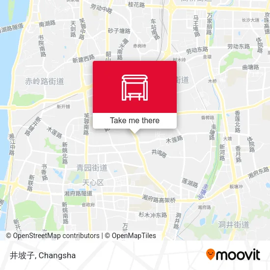 井坡子 map