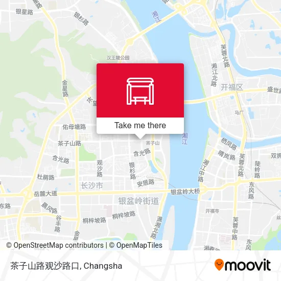 茶子山路观沙路口 map