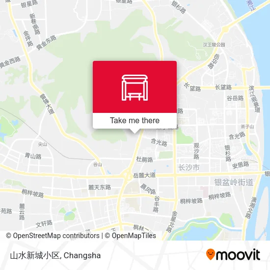 山水新城小区 map