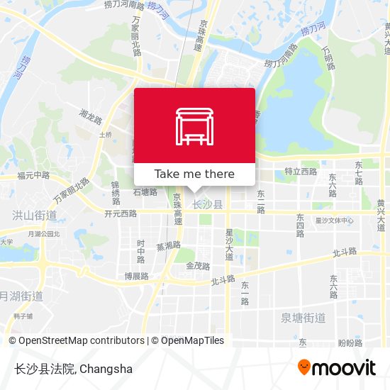 长沙县法院 map